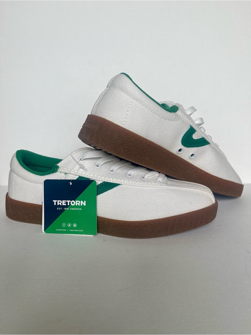 NWT TRETORN NYLITE CANVAS ORTHOLITE DESIGNER TENNIS/CASUAL SHOE CLASSIC MENS SZ8 - Picture 5 of 15